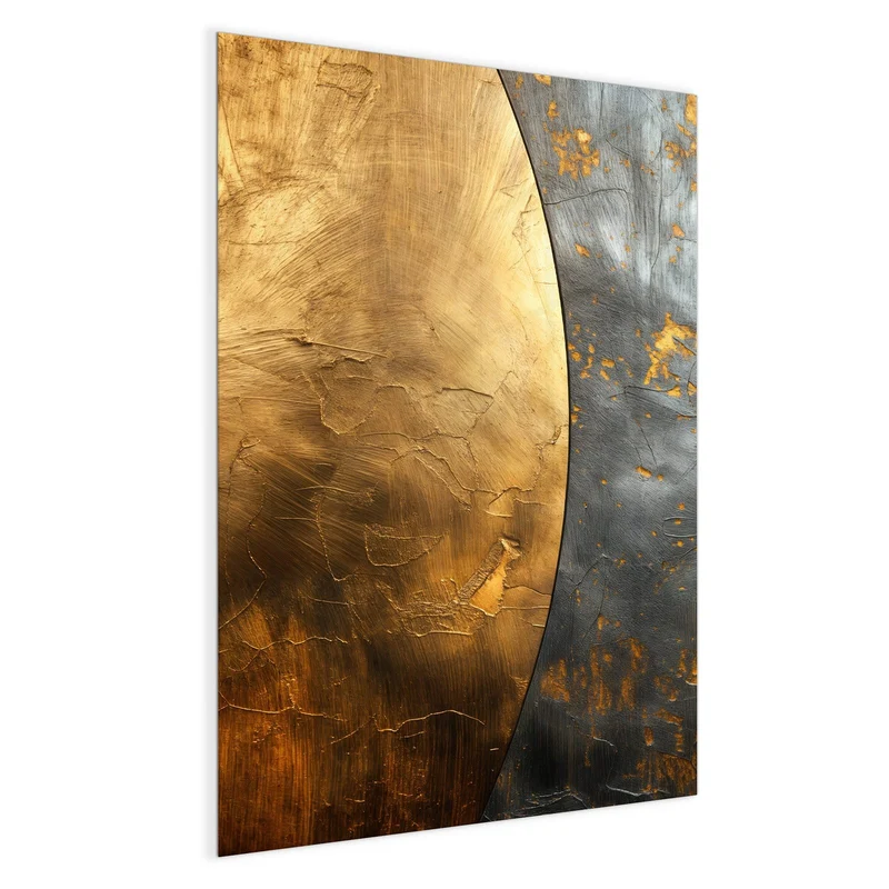 Magnettafel - Goldbogen auf Grau