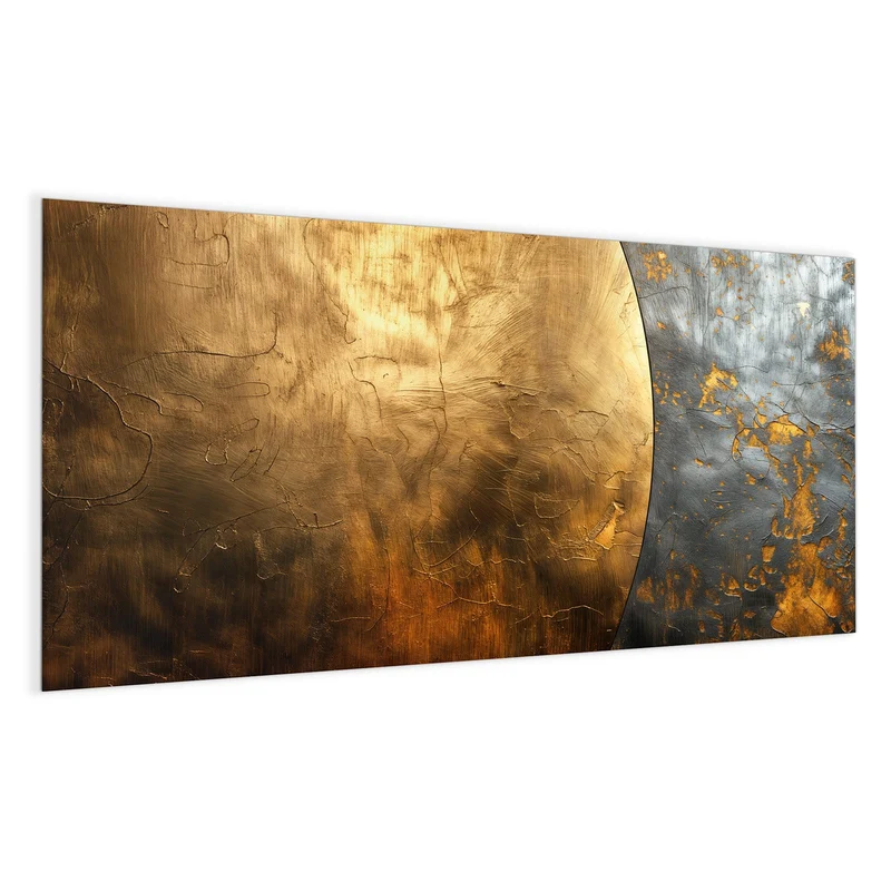 Magnettafel - Goldbogen auf Grau