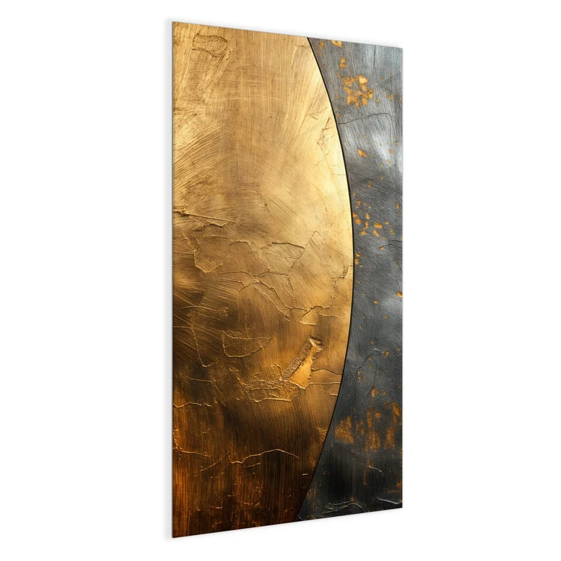 Magnettafel - Goldbogen auf Grau