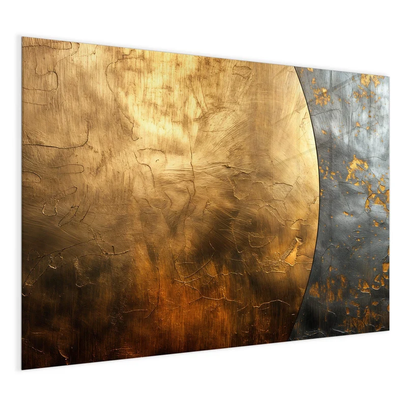 Magnettafel - Goldbogen auf Grau