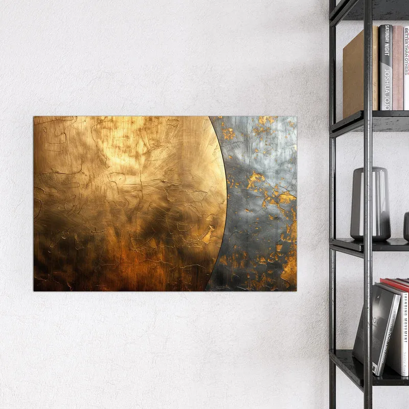 Magnettafel - Goldbogen auf Grau