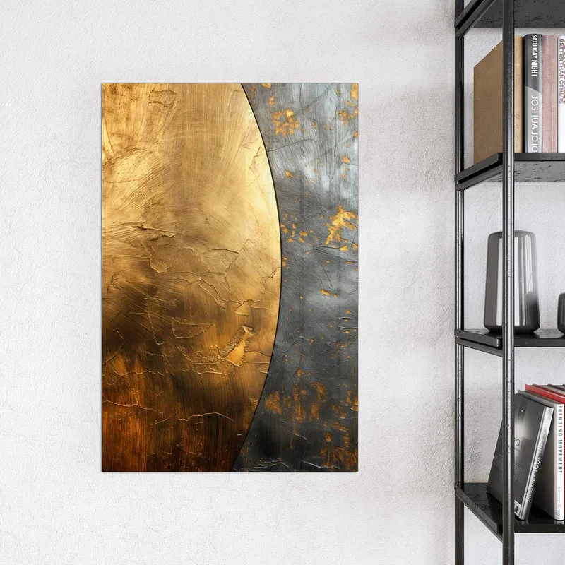 Magnettafel - Goldbogen auf Grau