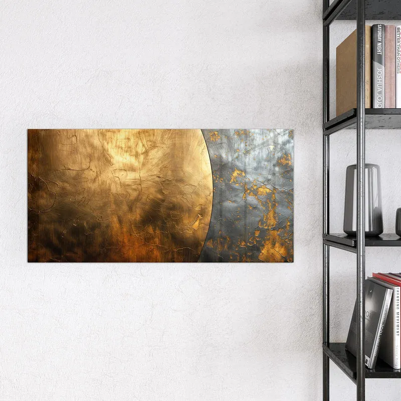 Magnettafel - Goldbogen auf Grau
