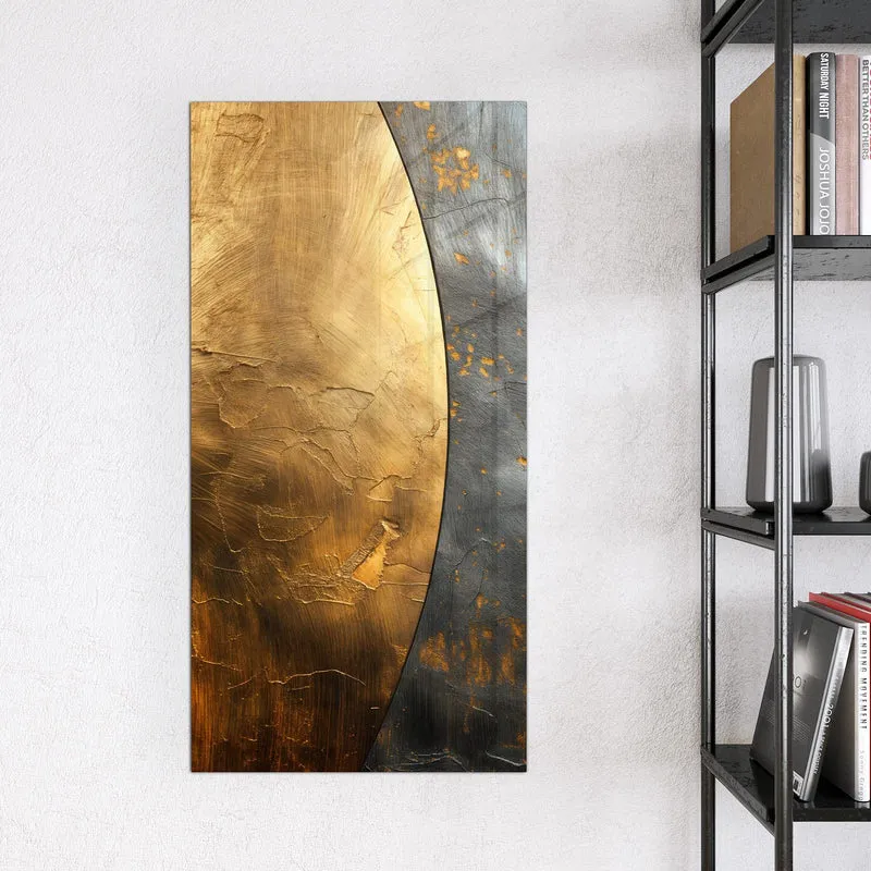 Magnettafel - Goldbogen auf Grau