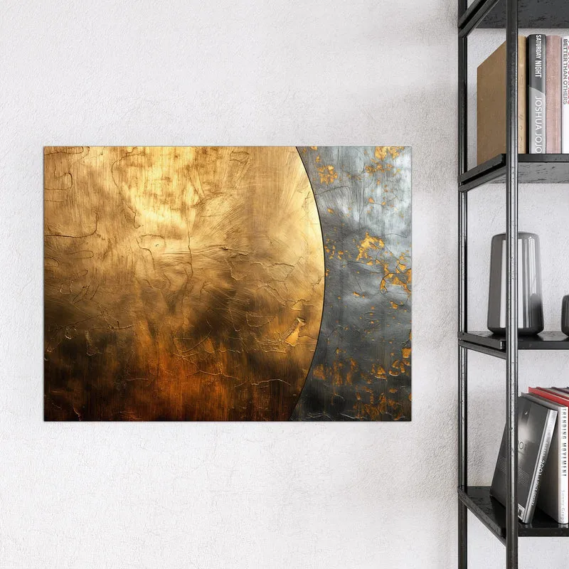 Magnettafel - Goldbogen auf Grau