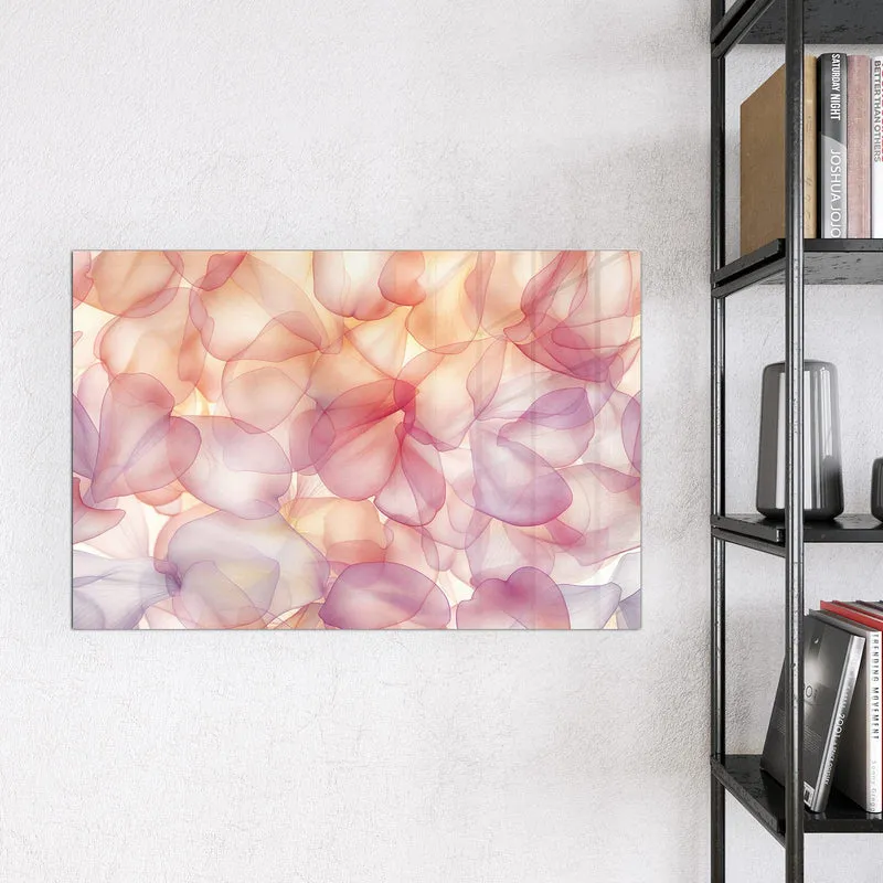 Magnettafel - Rosa Blütenblätter