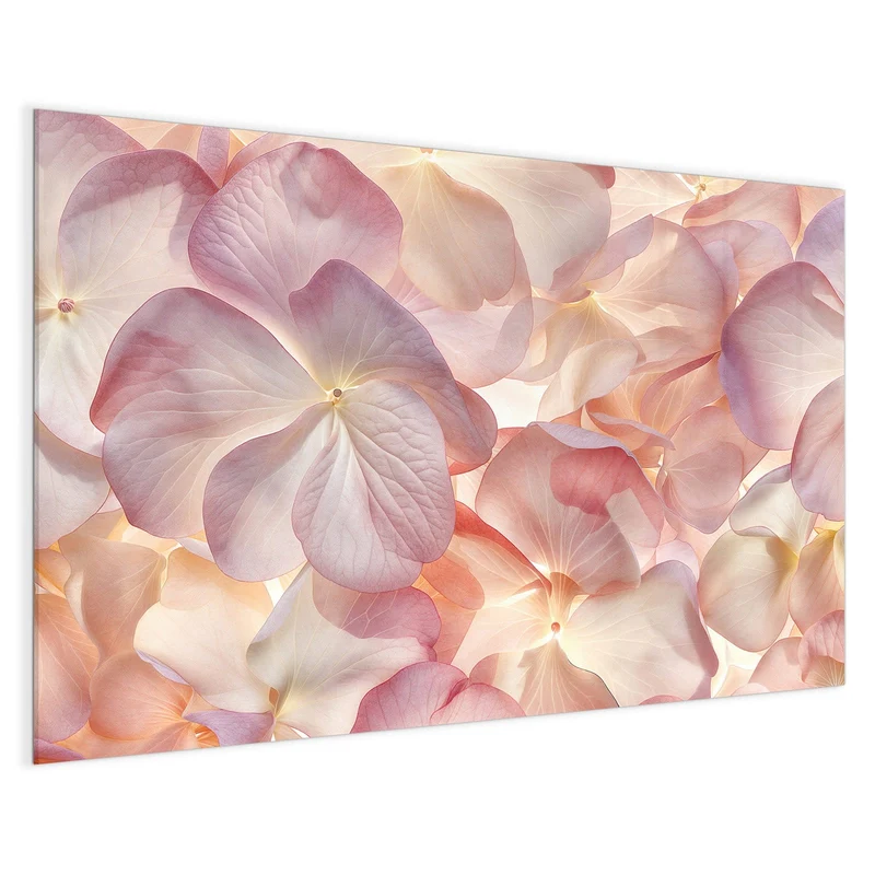 Magnettafel - Hortensien in Pastell