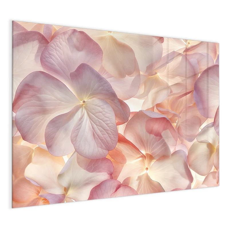 Magnettafel - Hortensien in Pastell