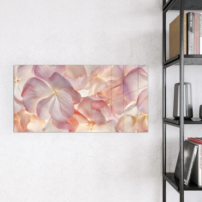 Magnettafel - Hortensien in Pastell