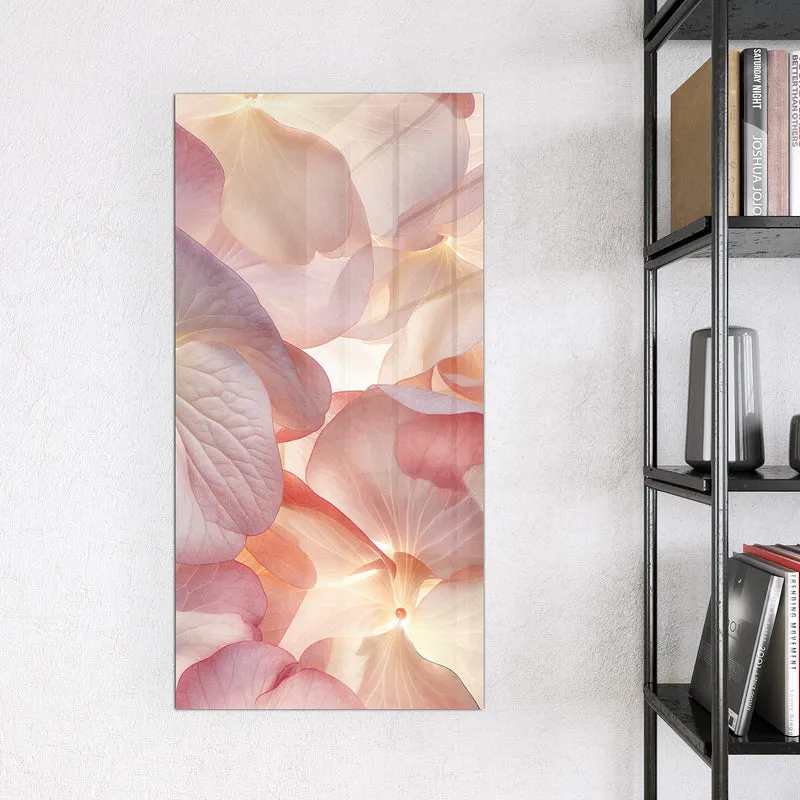 Magnettafel - Hortensien in Pastell