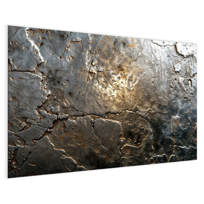 Magnettafel - Rissiges Metall