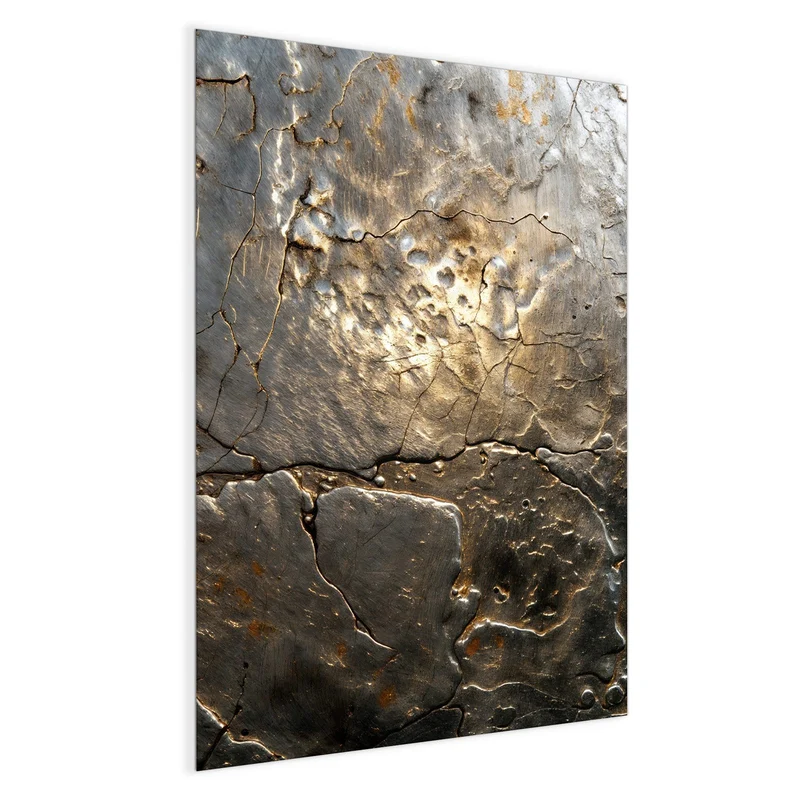 Magnettafel - Rissiges Metall