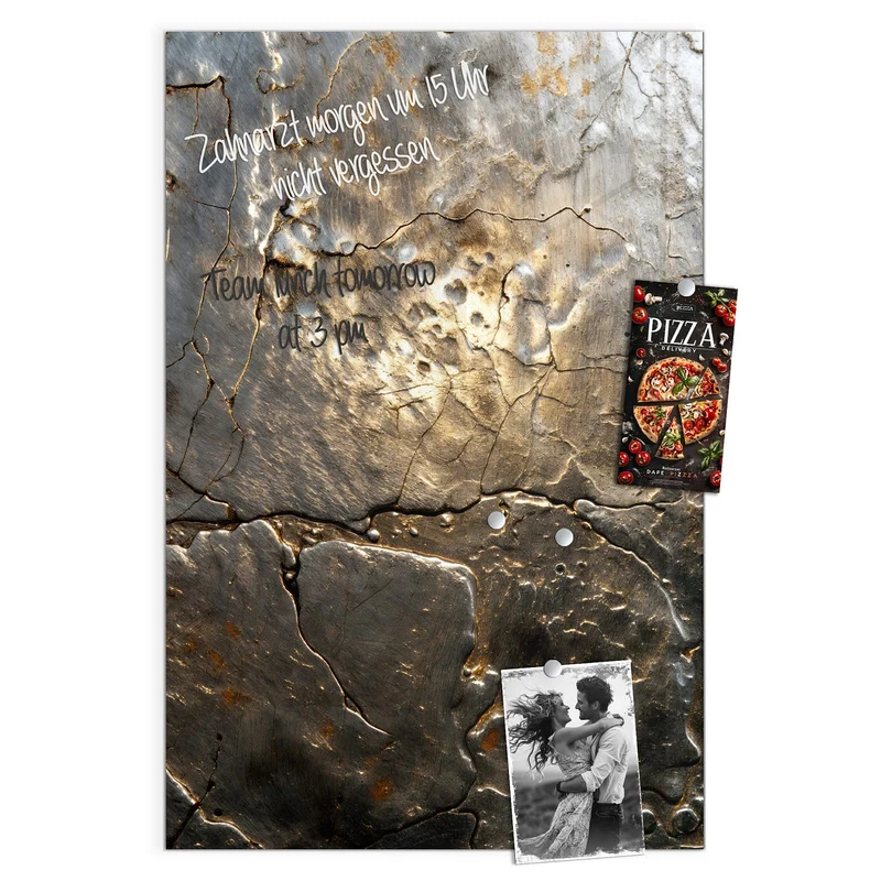 Magnettafel - Rissiges Metall