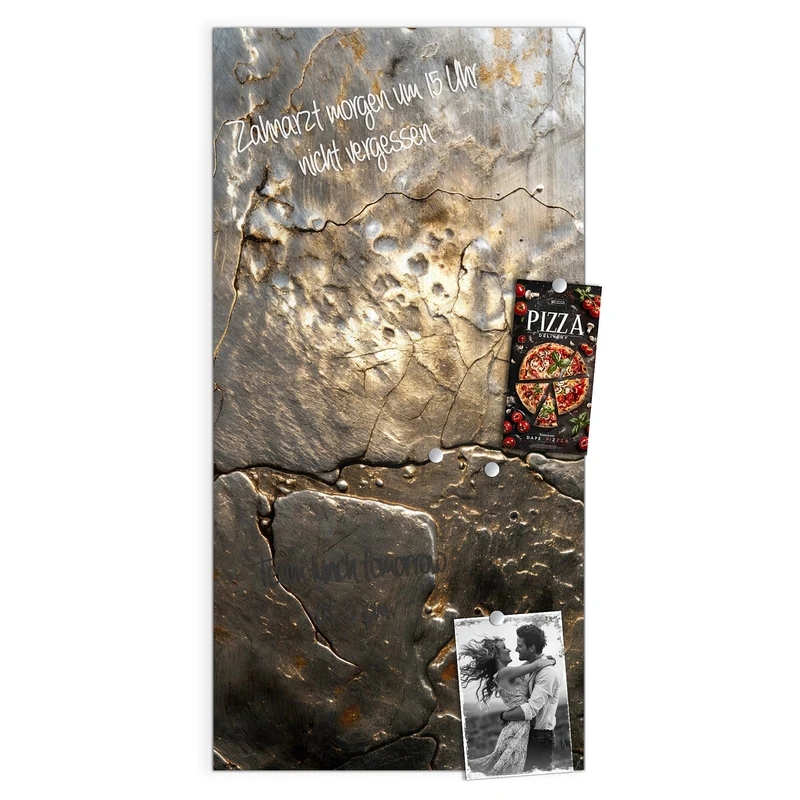 Magnettafel - Rissiges Metall