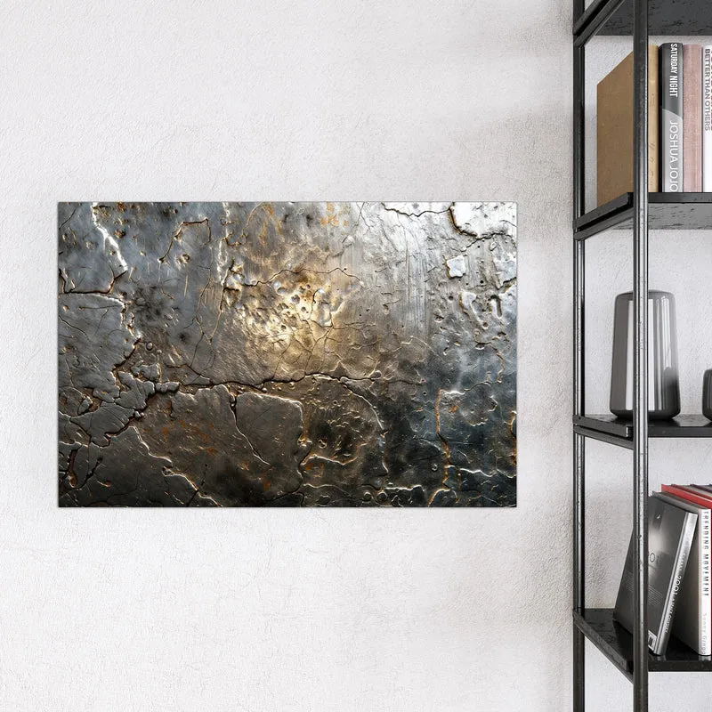 Magnettafel - Rissiges Metall