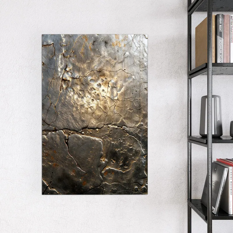 Magnettafel - Rissiges Metall
