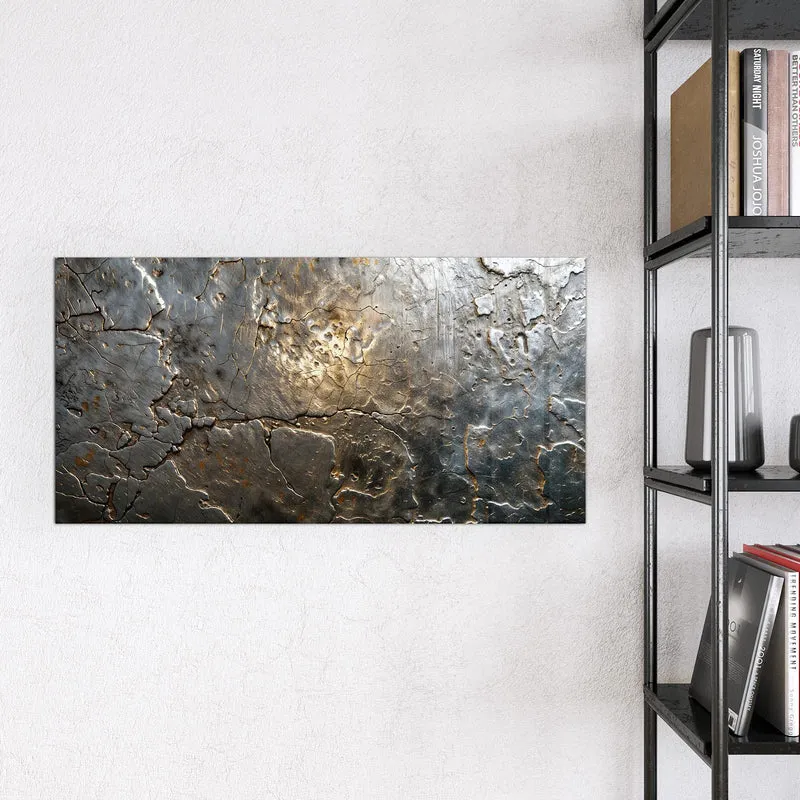 Magnettafel - Rissiges Metall