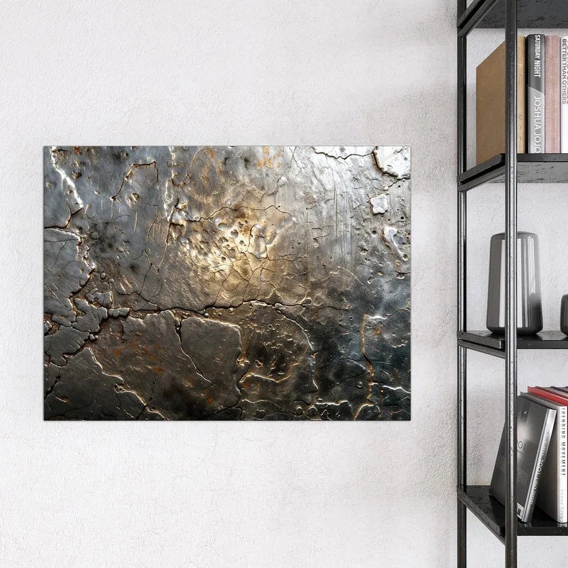 Magnettafel - Rissiges Metall