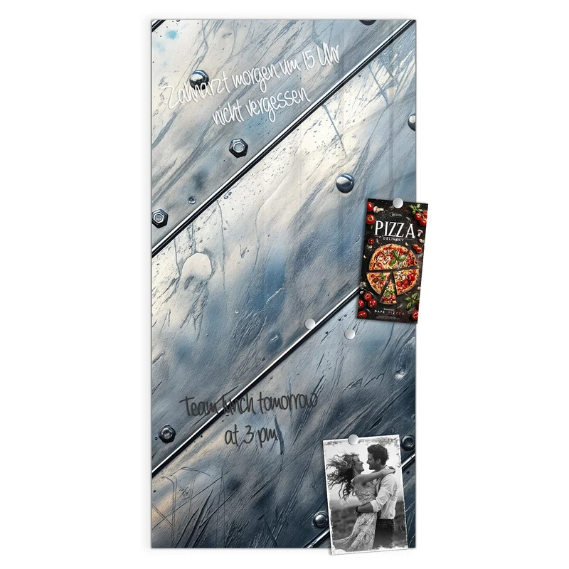 Magnettafel - Diagonale Metallpaneele