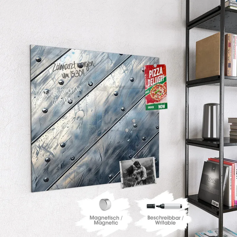 Magnettafel - Diagonale Metallpaneele