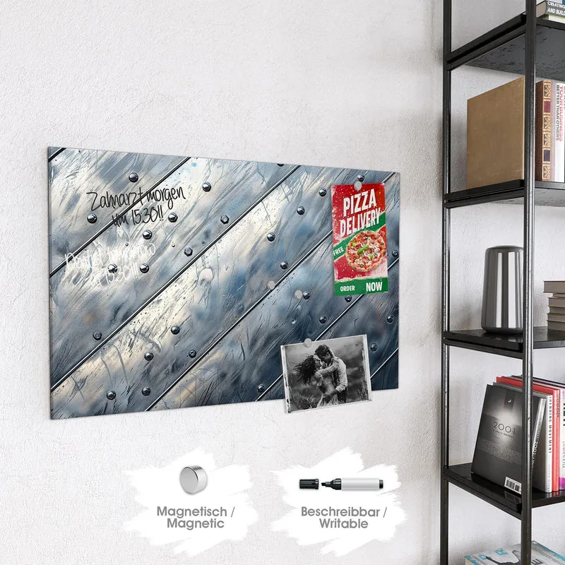 Magnettafel - Diagonale Metallpaneele