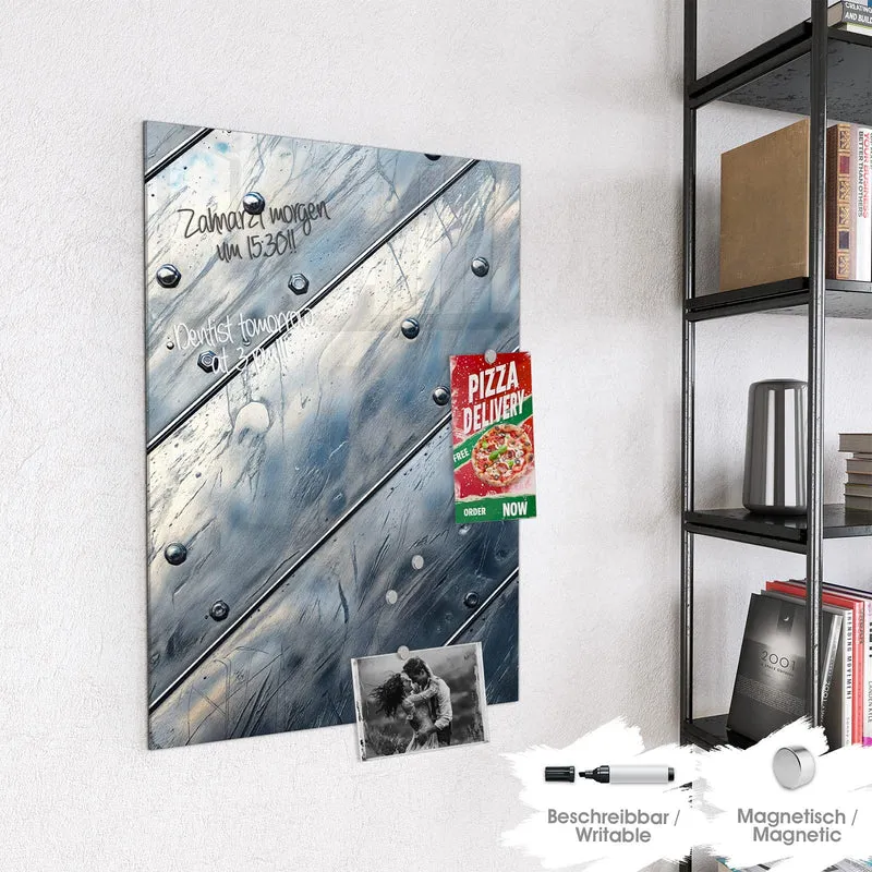Magnettafel - Diagonale Metallpaneele