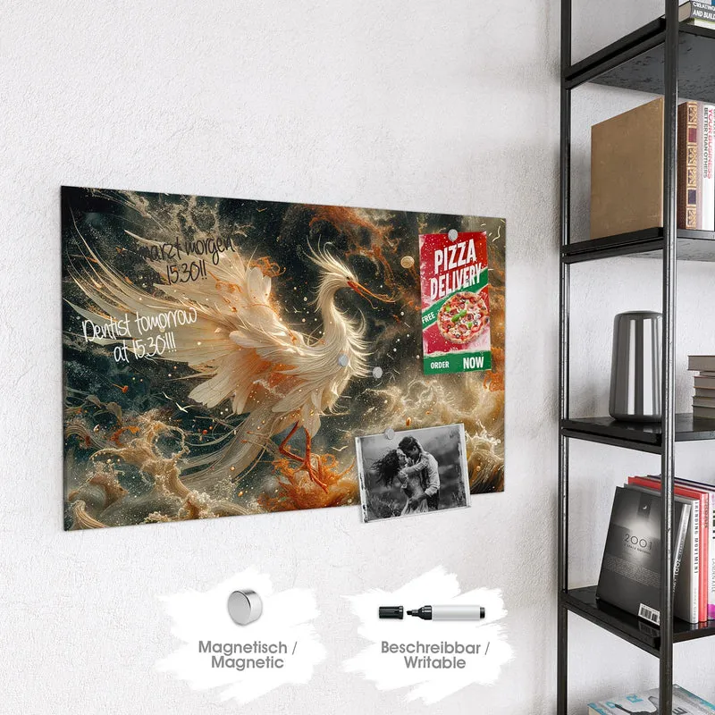 Magnettafel - Eleganter Vogel