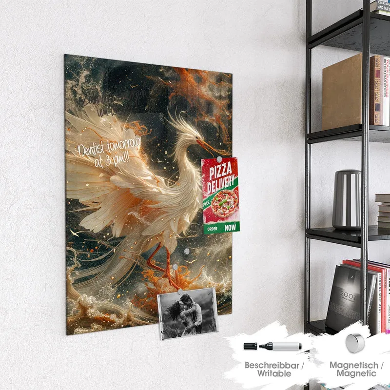 Magnettafel - Eleganter Vogel