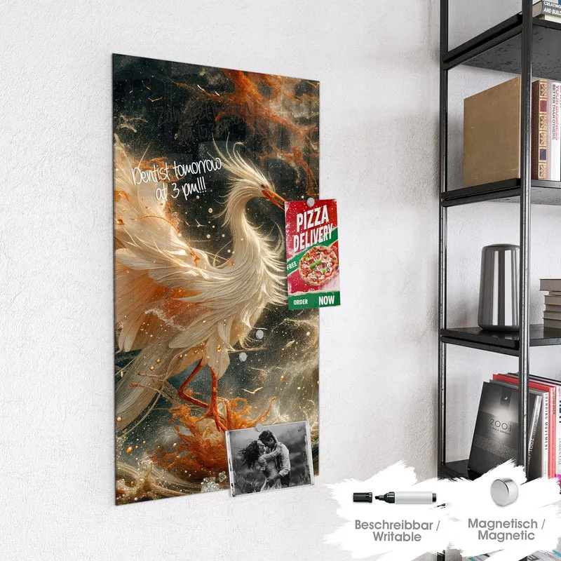 Magnettafel - Eleganter Vogel