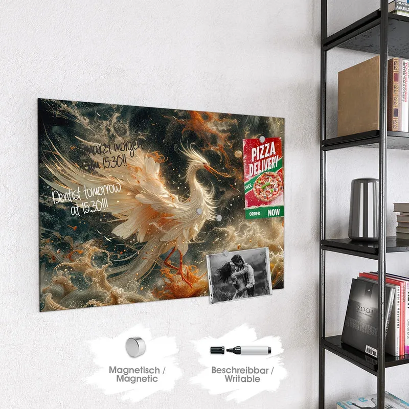 Magnettafel - Eleganter Vogel