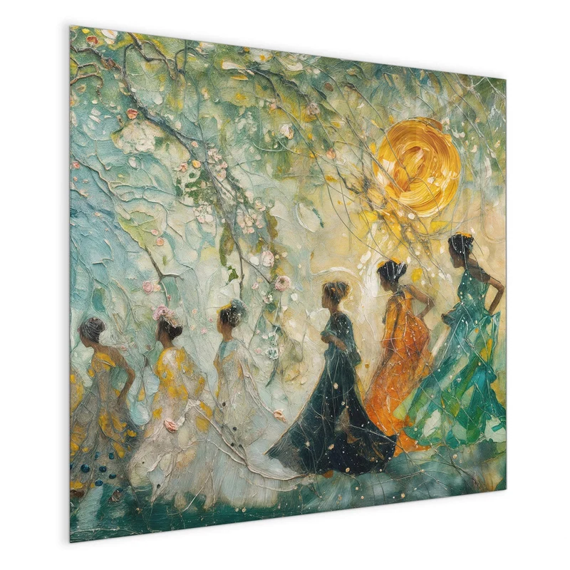Magnettafel - Spaziergang in Blüten