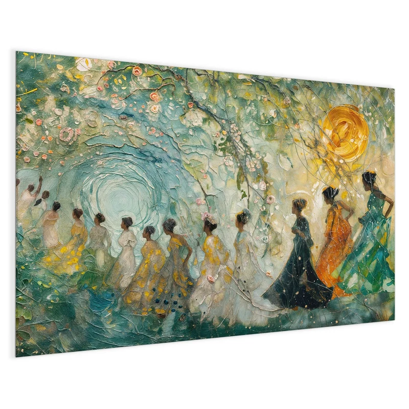 Magnettafel - Spaziergang in Blüten