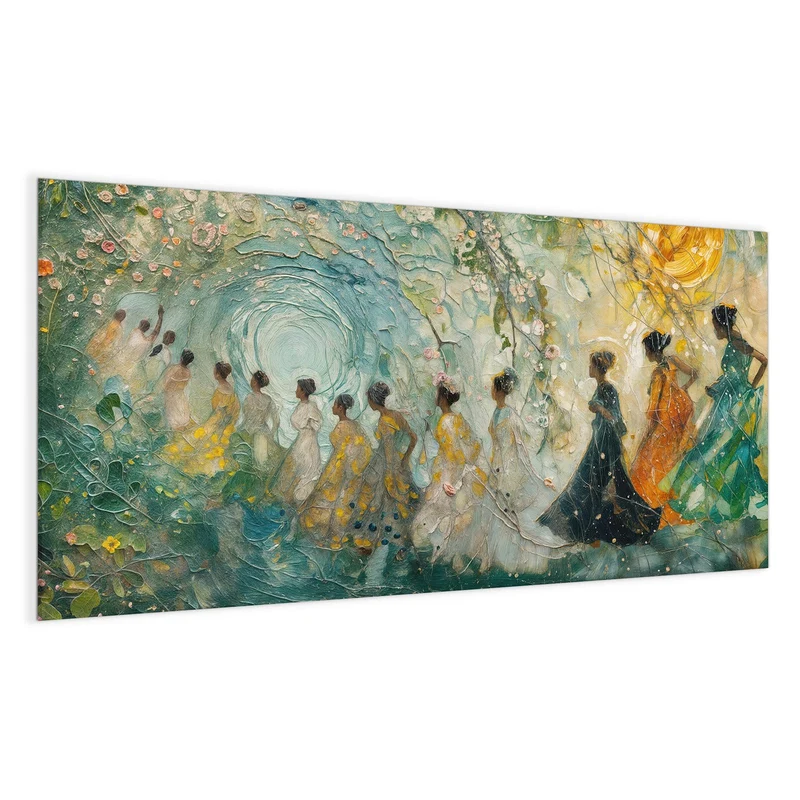 Magnettafel - Spaziergang in Blüten