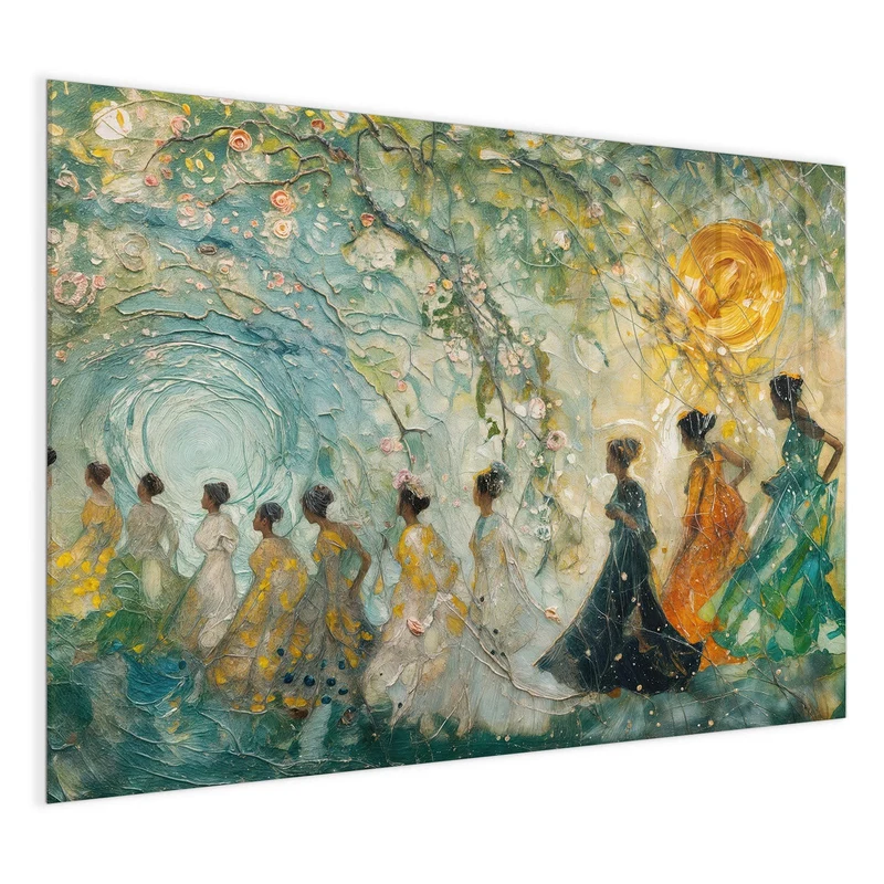 Magnettafel - Spaziergang in Blüten