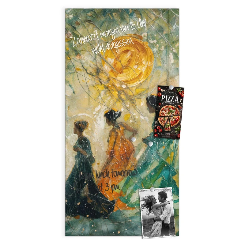 Magnettafel - Spaziergang in Blüten