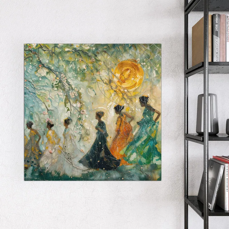Magnettafel - Spaziergang in Blüten