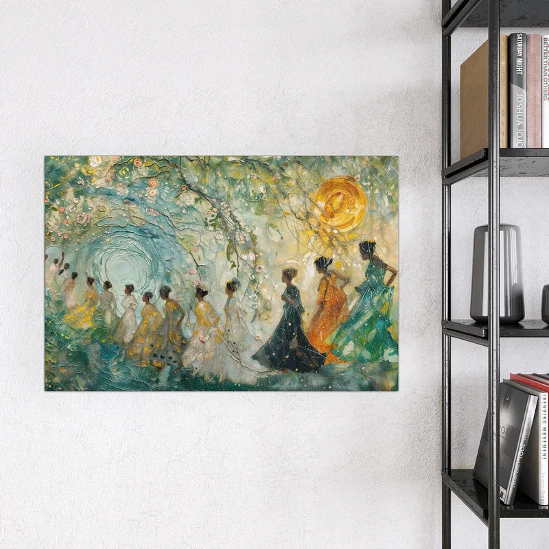 Magnettafel - Spaziergang in Blüten