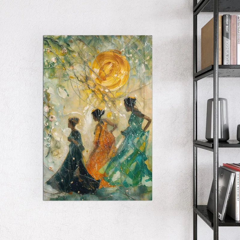 Magnettafel - Spaziergang in Blüten