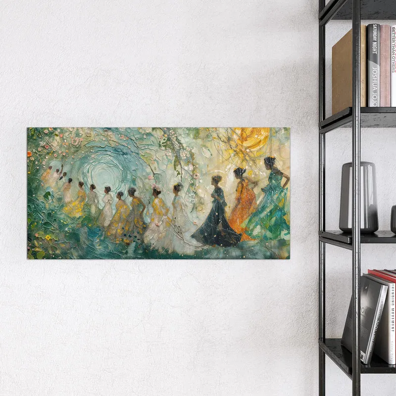 Magnettafel - Spaziergang in Blüten