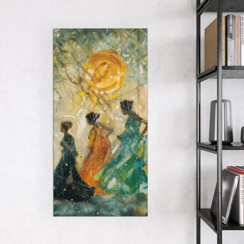 Magnettafel - Spaziergang in Blüten