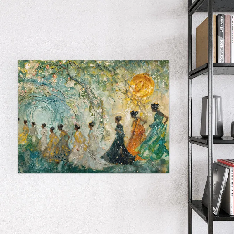 Magnettafel - Spaziergang in Blüten