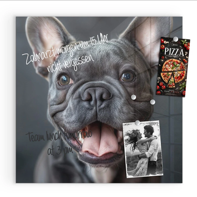 Magnettafel - Lachender Hund