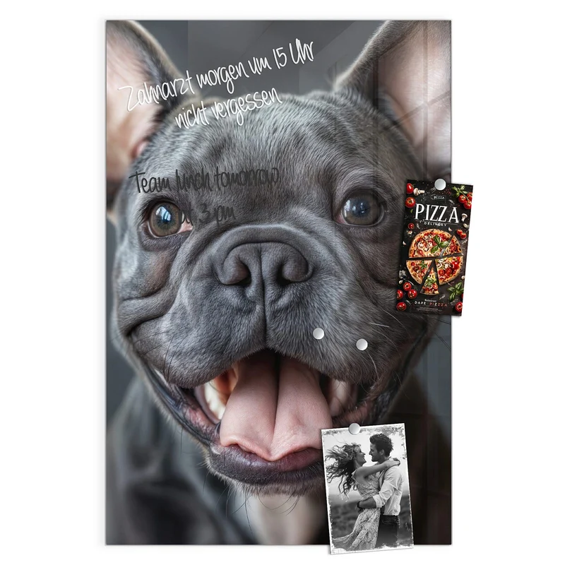 Magnettafel - Lachender Hund