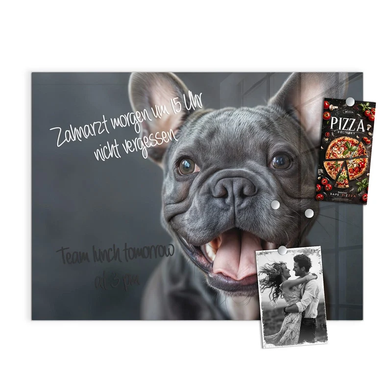 Magnettafel - Lachender Hund
