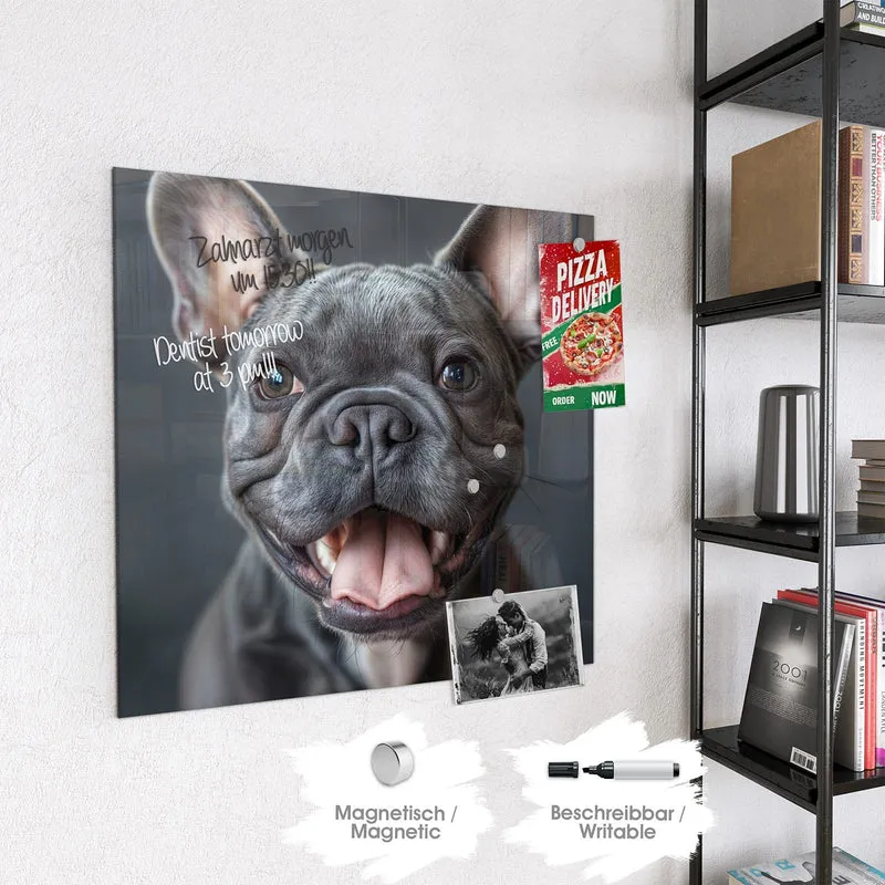 Magnettafel - Lachender Hund