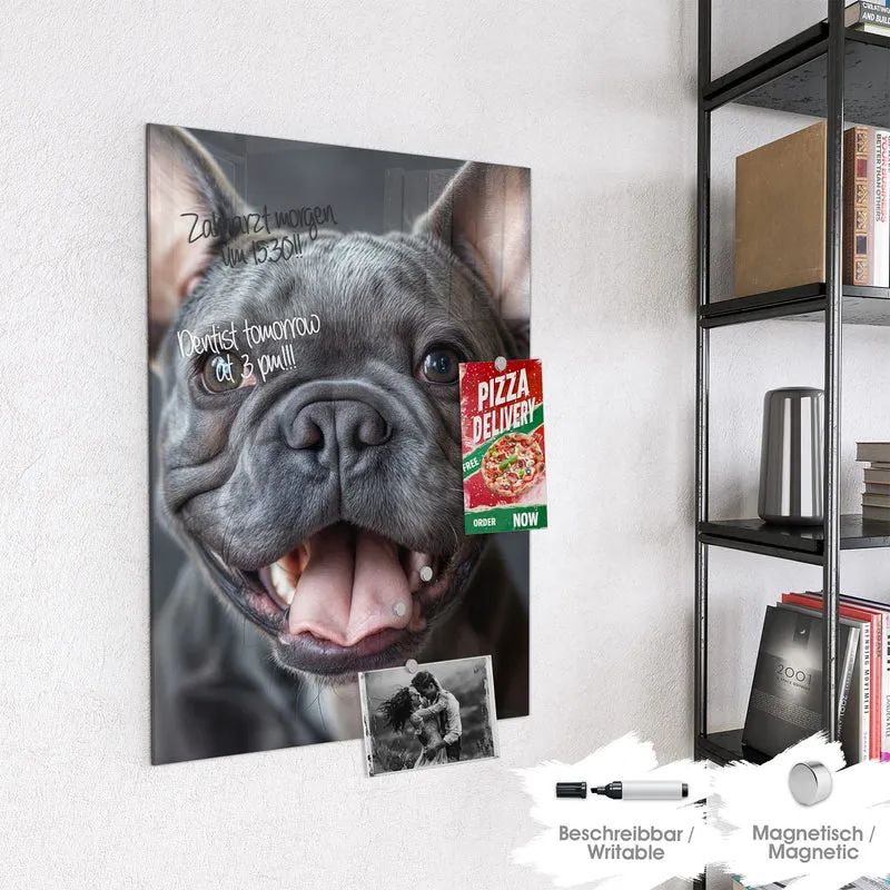 Magnettafel - Lachender Hund