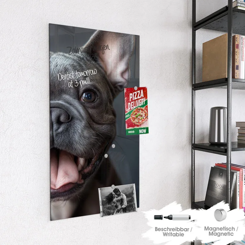 Magnettafel - Lachender Hund