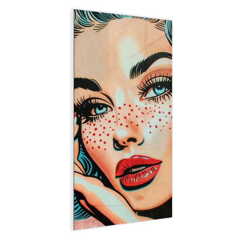 Magnettafel - Frau mit Sommersprossen