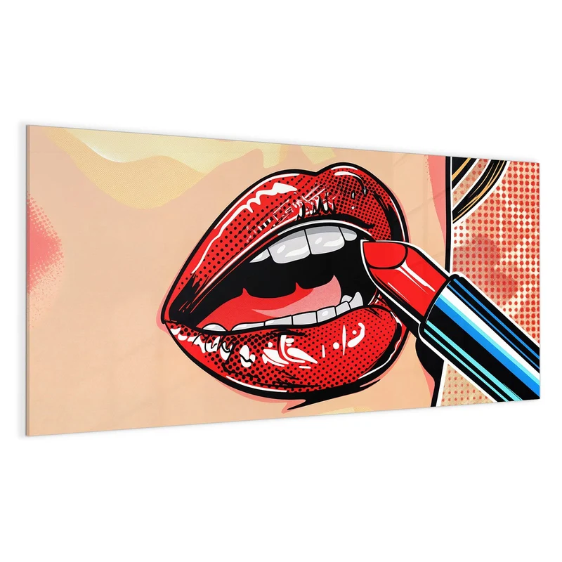 Magnettafel - Roter Lippenstift