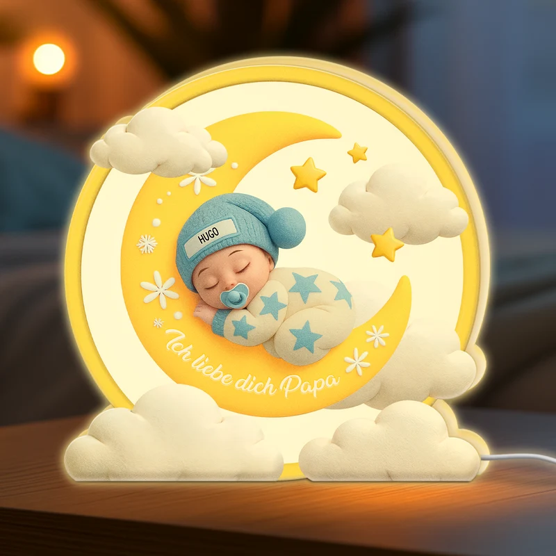 Ich Liebe Dich Mama - Personalisiertes Geschenk | Lightbox Mama/Papa